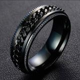 Titanium Stylish Look Unisex Ring Stainless Steel Silver Plated Ring