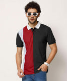 Cotton Color Block Half Sleeves Mens Polo  T-Shirt