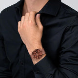 IIK COLLECTION Watches for Men Round Stone Studded Formal Dial