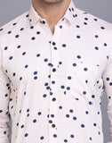 Men's Printed Cotton Blend Shirts