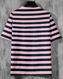 EYEBOGLER Cotton Blend Stripes Half Sleeves Mens Round Neck T-Shirt