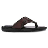 Men's Brown Leather Slippers
