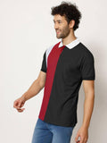 Cotton Color Block Half Sleeves Mens Polo  T-Shirt